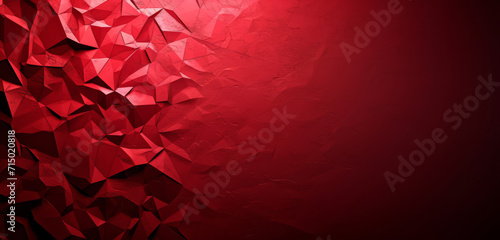 Sharp red polygons on a smooth red background.