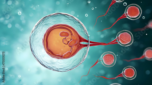 Embryo development. Secondary oocyte ovulation, fertilization an
