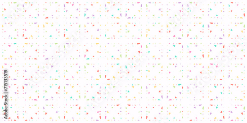 Vector minimalist seamless pattern. Simple geometric texture with small colorful particles, dots, confetti. Abstract minimal childish background. Subtle repeated design for decor, print, gift paper