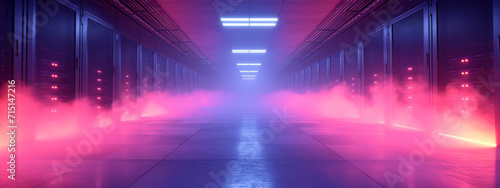 Water Spewing Out of a Long Hallway Creates a Dramatic Scene