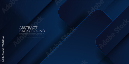 Futuristic abstract design dark blue overlap geometric vector background. Cool pattern design with simple style background. Eps10 vector