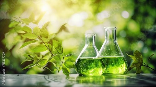Green chemistry processes for eco friendly manufacturing solid background