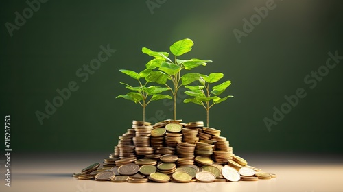 Green finance solutions for funding eco friendly projects solid background