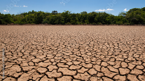 dry soil in the field, dried land, drought land