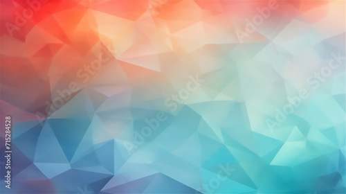 Red to blue gradient geometric transition pattern background 
