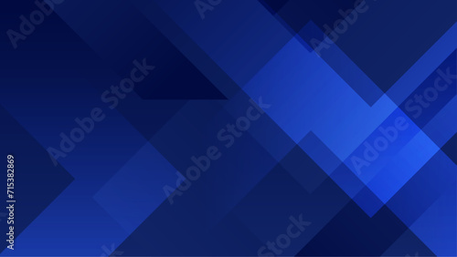 Blue vector abstract geometric shapes background. Blue presentation background design for poster, flyer, banner, wallpaper, business card, report
