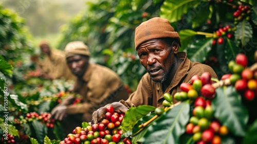 Discover the wealth of a coffee farm in Tanzania. Generative Ai.