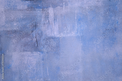 Abstract blue background texture of painted canvas
