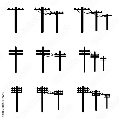 Electricity pole vector_08