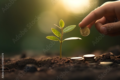 gardening and investing with the concept of growth increasing long-term investment