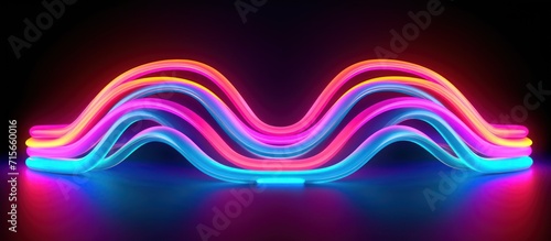 neon rainbow colors abstract background