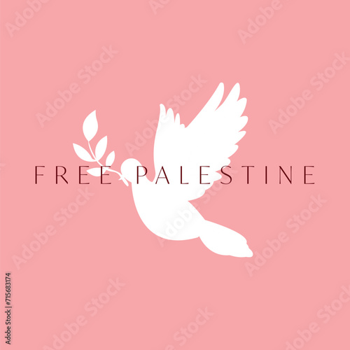 Free Palestine banner graphic poster vector