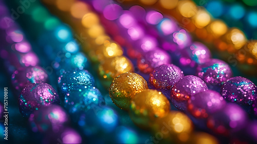Bright festive background made of colored beads