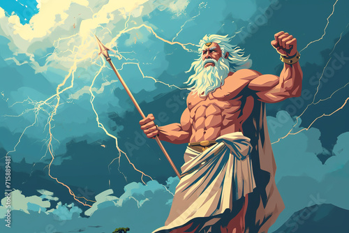 Zeus the king of greek god