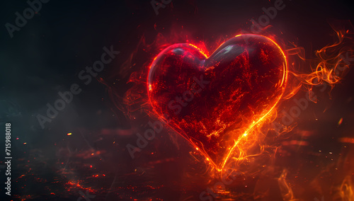 A blazing passion ignites within the heart, setting off a dazzling display of fiery fireworks