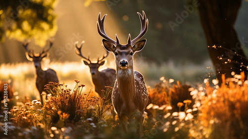 a_group_of_deer_grazing_in_a_sunlit_meadow_no_text_eye