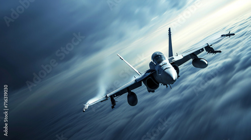 大空を飛ぶ戦闘機