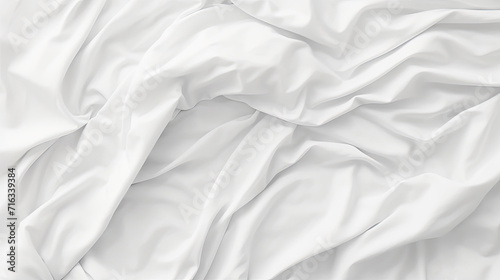  the white sheets of a bed, 