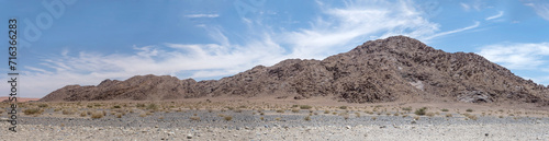 range of conglomeratic sediments hills near Serisem canyon, Naukluft desert, Namibia