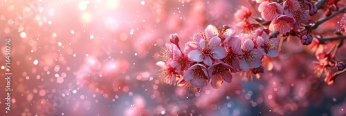  Sakura Vintage Japanese Cherry Blossom Pattern, Banner Image For Website, Background, Desktop Wallpaper