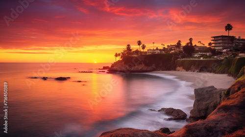 Sunset at Laguna Beach, Orange County