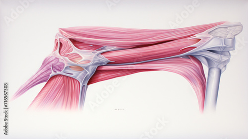 Medical accurate illustration of the trapezius
