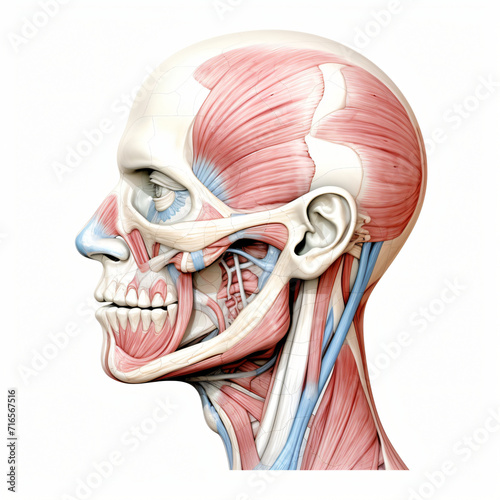 Medical accurate illustration of the trapezius