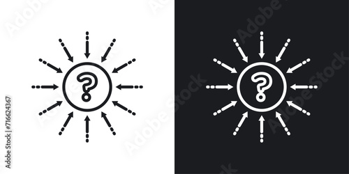 Comprehensible icon designed in a line style on white background.
