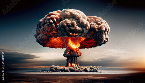 Atomic bomb mushroom cloud. Atomic bombs are a kind of nuclear bomb that only utilize nuclear fission. The other type of nuclear bombs are thermonuclear bombs, also known as hydrogen bombs