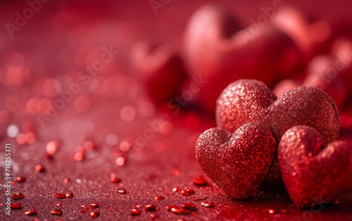 Romantic Red Hearts Decoration for Valentine's Day Celebration