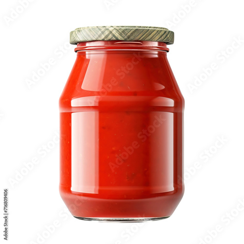 jar of sauce isolated on transparent background Remove png, Clipping Path, pen tool, white