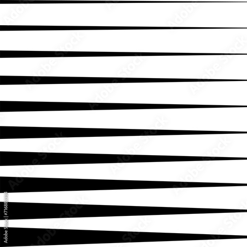 Halftone triangular black horizontal stripes. Abstract fade background. Vector illustration. 