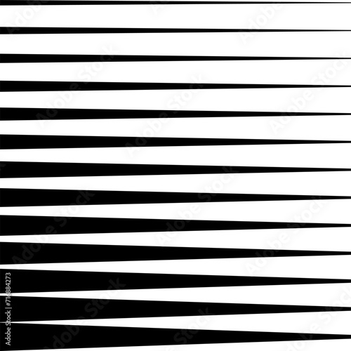Halftone triangular black horizontal stripes. Abstract fade background. Vector illustration. 