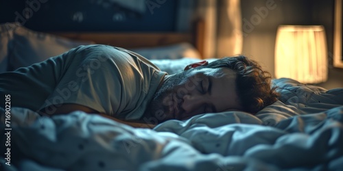 man sleeps peacefully Generative AI