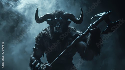 Minotaur. Fierce Creature of Greek Mythology