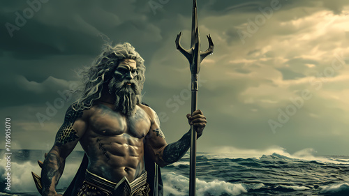 Poseidon. Greek God of the Sea and Earthquakes