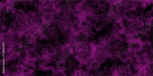 purple smoke on abstract black background .color paint splash shape art design. Memphis pattern, geometric modern trendy texture bright background. stract Atmospheric Colored Smoke, Close-up. Isolated