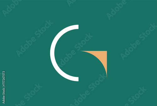 Simple Minimalist Initial Letter G, Arrow Icon Logo