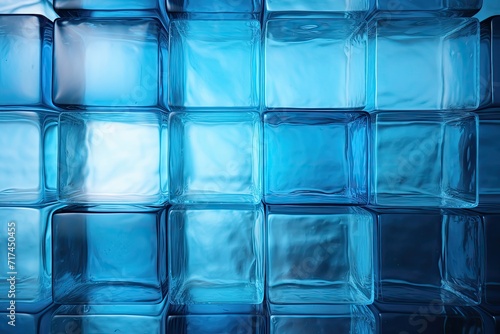 Blur Glass block wall texture modern and transparent, Generative AI