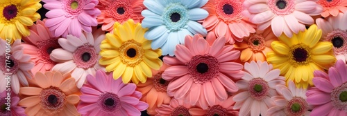 background of colorful gerberas