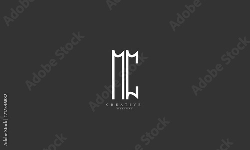 Alphabet letters Initials Monogram logo MC CM M C
