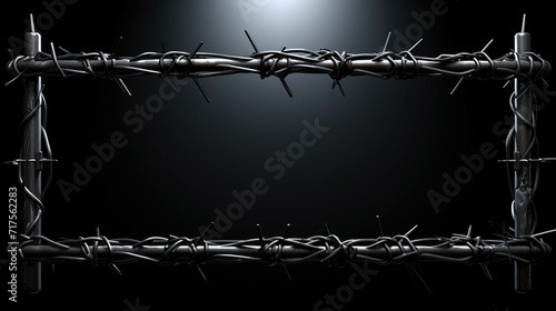 barbed wire fence high definition(hd) photographic creative image