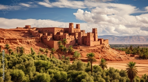 Kasbah in Ait-Ben-Haddou, a Historic Bergdorf in Morocco's Atlas Mountains
