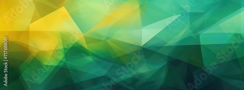 Abstract green and yellow patterned shapes, in the style of colorful animation stills, vibrant