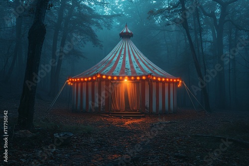 Fall Circus Tent Generative AI