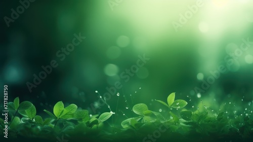 Blurred dark green nature background Wallpaper with a delicate and soft texture.