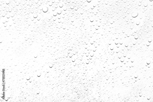 Isolated water drops against transparent background.