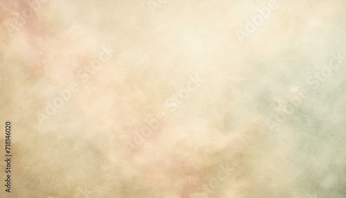 Old paper textured confectionery pastel beige background with copyspace. 