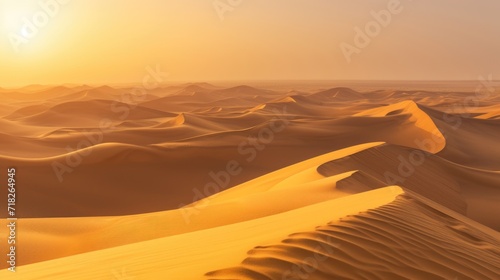 Serene Desert Dunes at Sunset