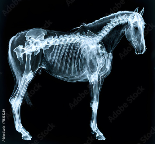 x ray of horse full body